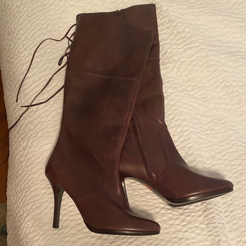 Ralph Lauren Dark Brown Heeled Boots